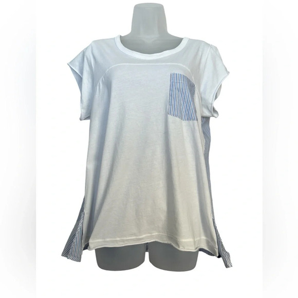 Maeve by Anthropologie Ladies Pinstriped Pocket Tunic Size Medium - Picture 4 of 9